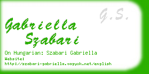 gabriella szabari business card